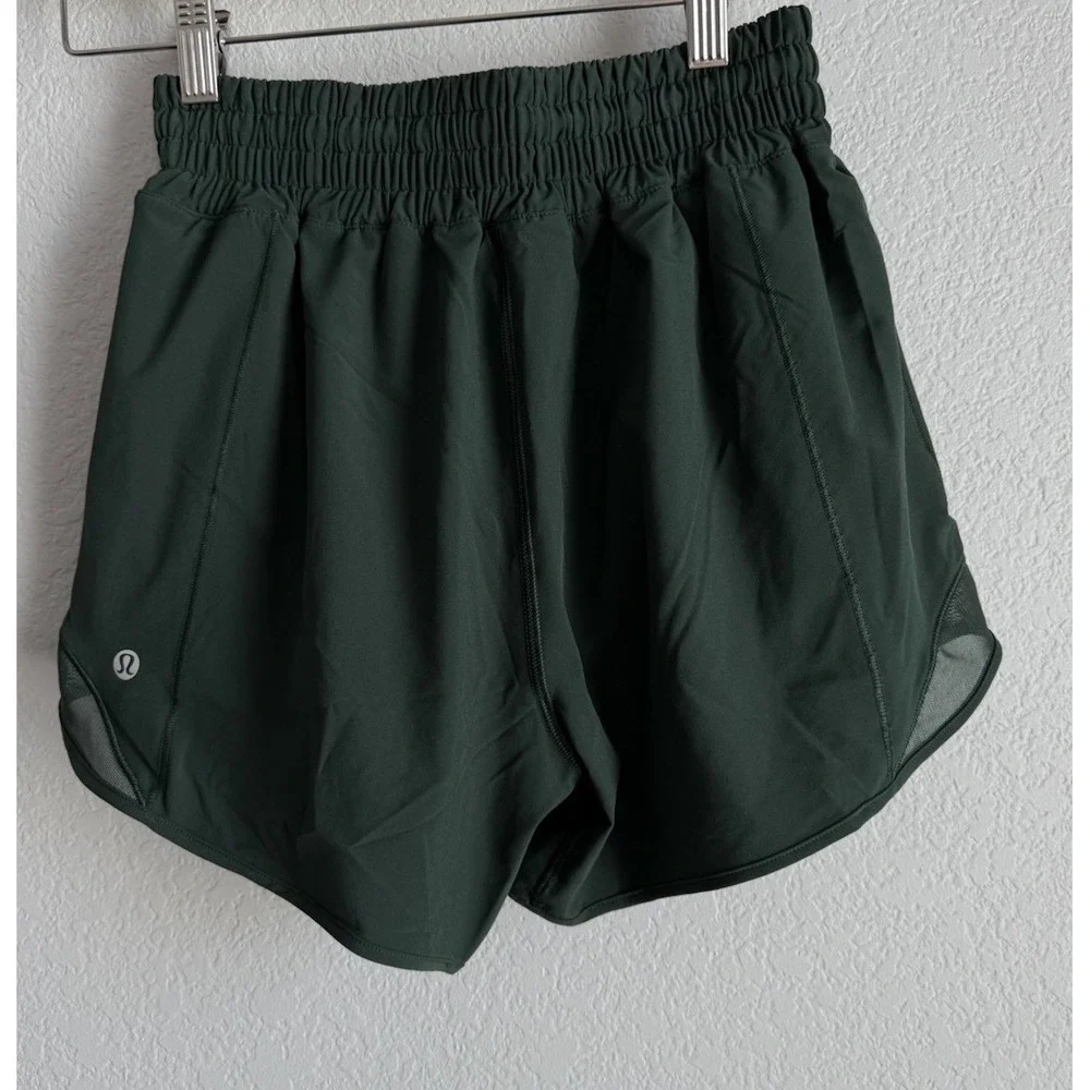 Lululemon Hotty Hot High-Rise Dark Forest Lined Short 4